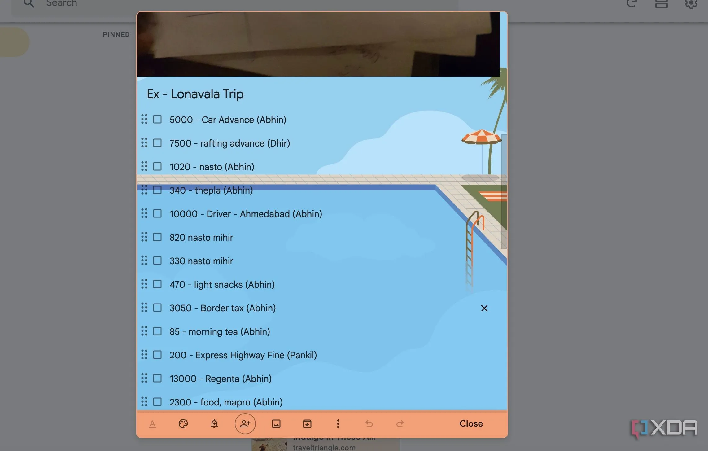 Giao diện Google Keep hiển thị tính năng chia sẻ và cộng tác ghi chú dễ dàng giữa các người dùng