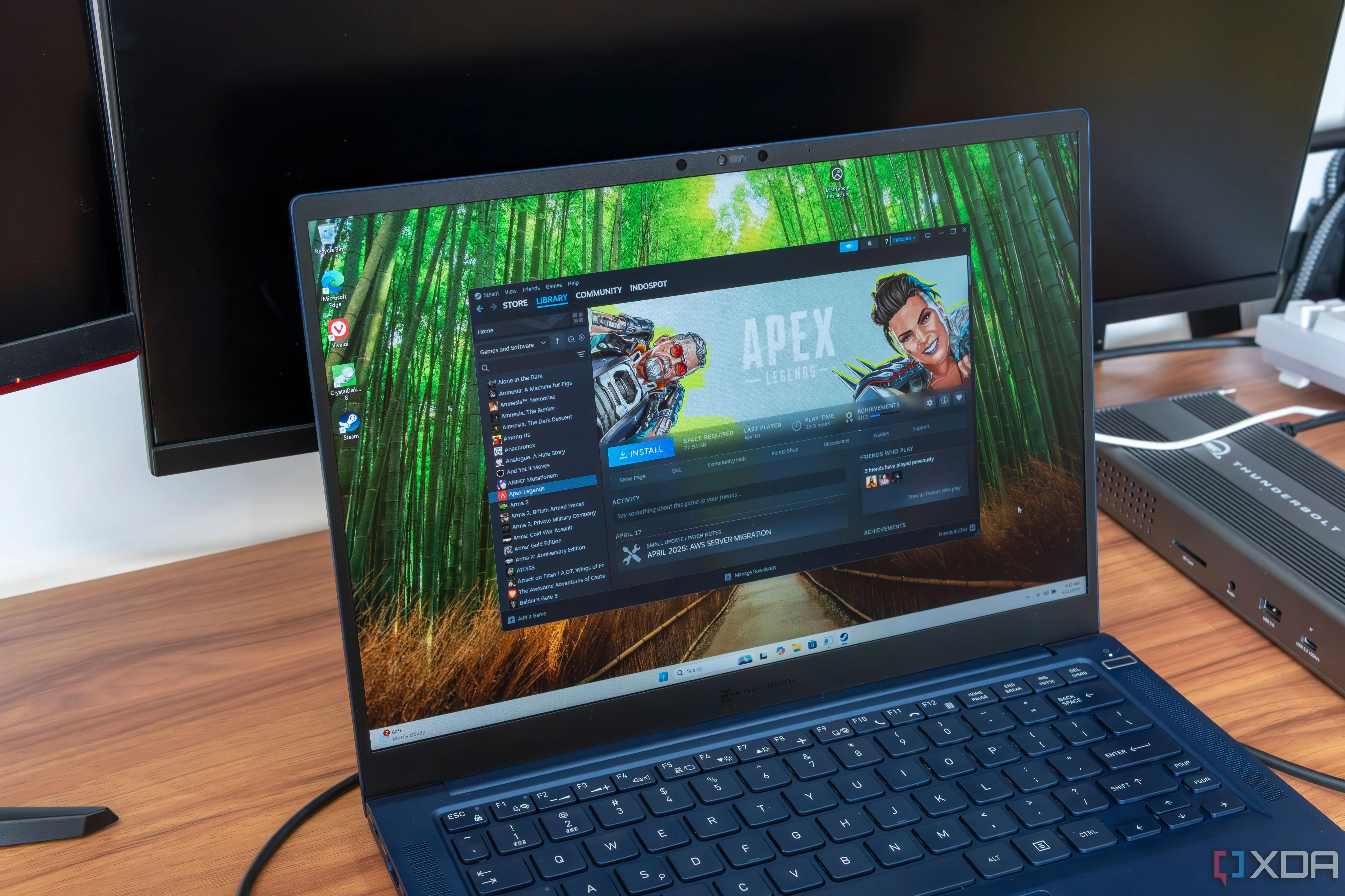 Giao diện laptop Windows 11, một ví dụ về hệ điều hành Microsoft, nơi lỗ hổng bảo mật RDP có thể tồn tại