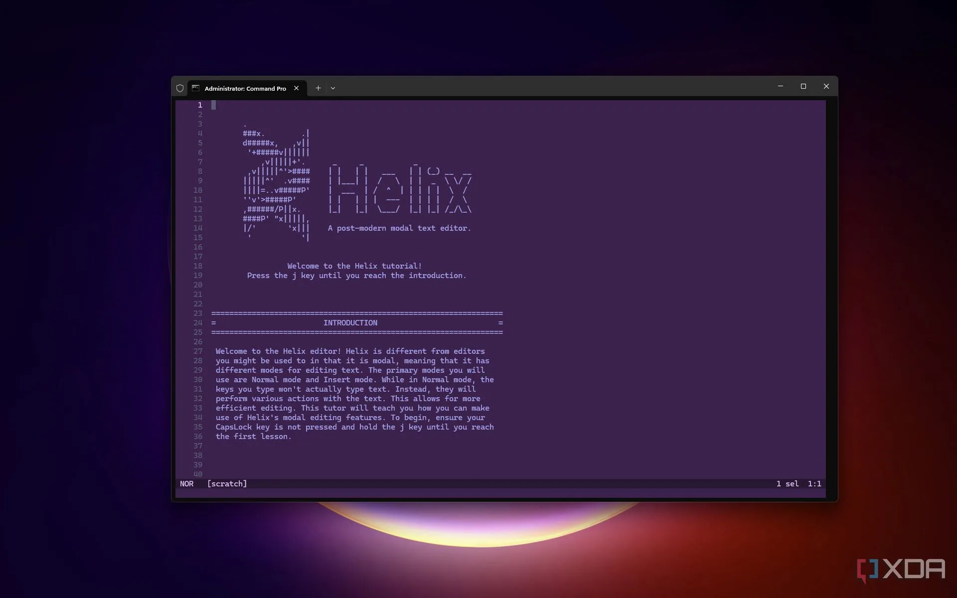 Giao diện người dùng của Helix Editor hiển thị tính năng tô màu cú pháp Tree-sitter và hỗ trợ LSP tích hợp, minh họa hiệu quả cho lập trình viên.