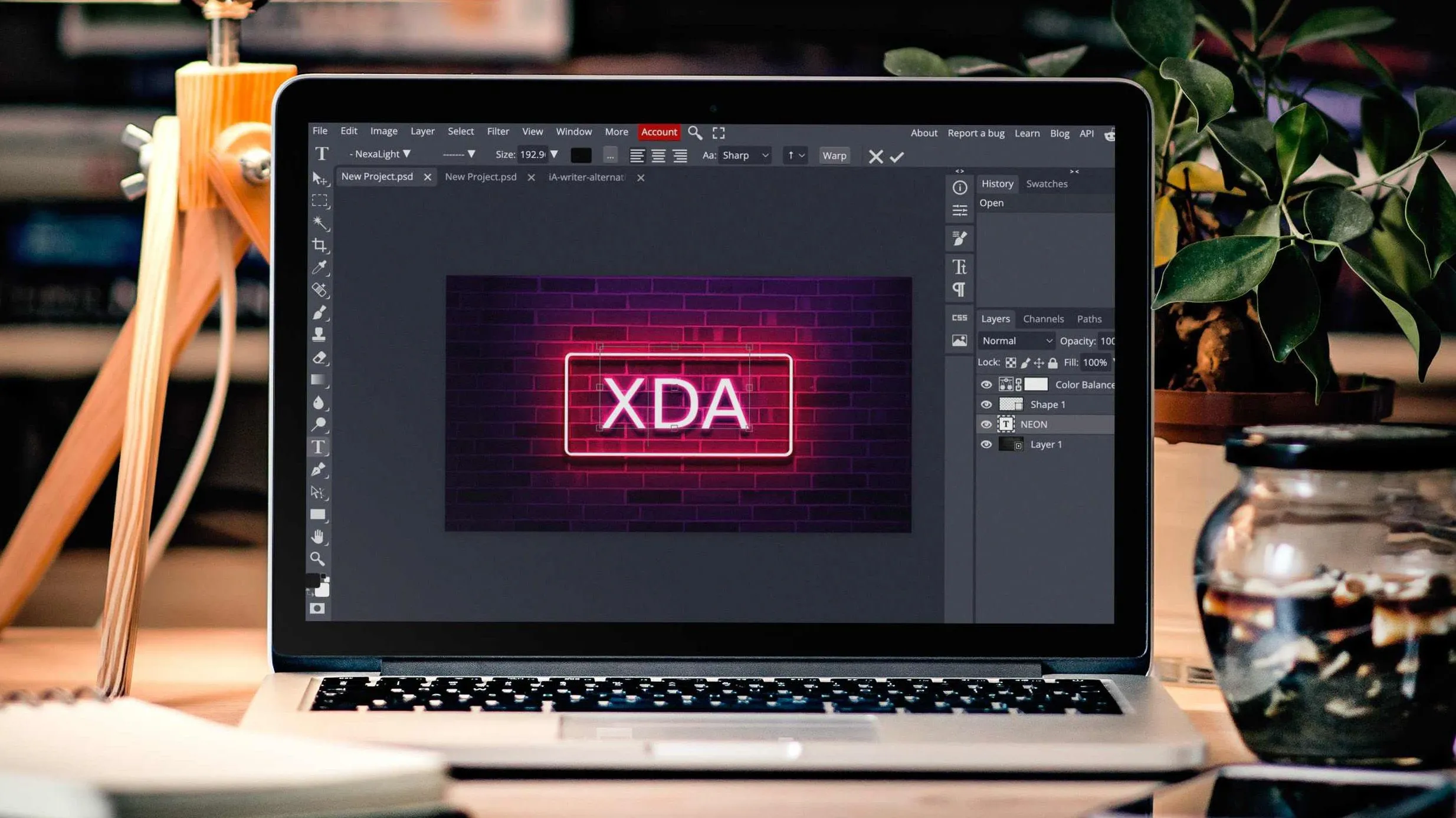 Giao diện ứng dụng Photopea, một lựa chọn thay thế miễn phí cho Photoshop và Lightroom