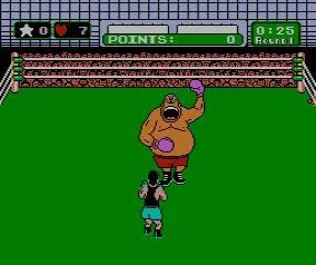 Góc nhìn cận cảnh trận đấu trong Mike Tyson's Punch-Out!