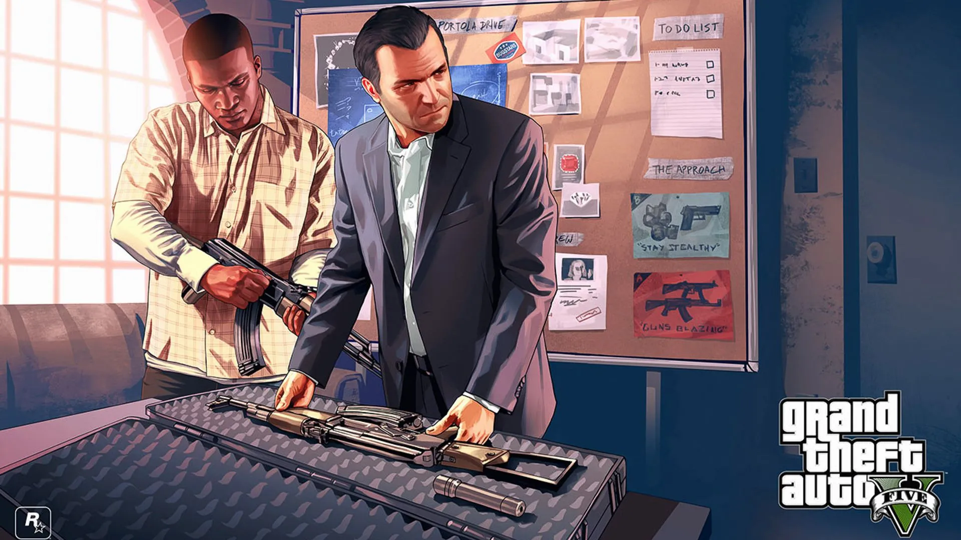 Góc nhìn thành phố Los Santos trong game Grand Theft Auto V, trò chơi thống trị Twitch năm 2024