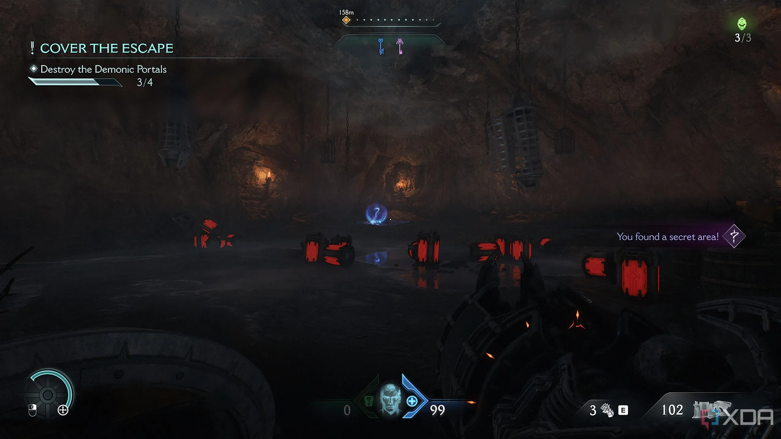 Hang động đầy thùng thuốc nổ nơi người chơi phải đối phó với kẻ thù để lấy Weapon Skin