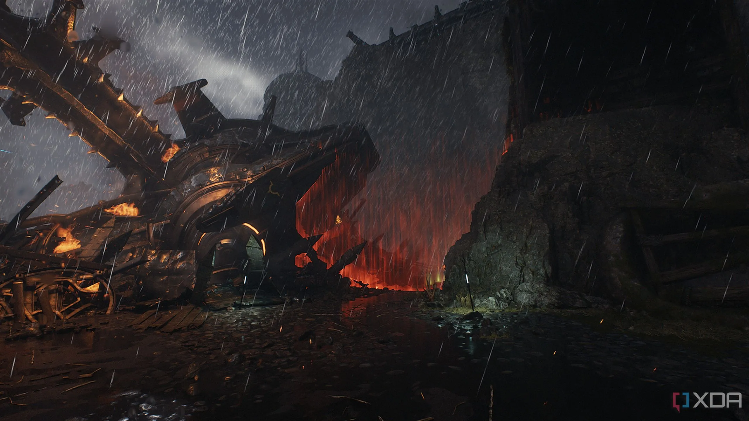 Hàng rào phong tỏa lối vào khu vực cuối cùng của đấu trường trong Doom The Dark Ages