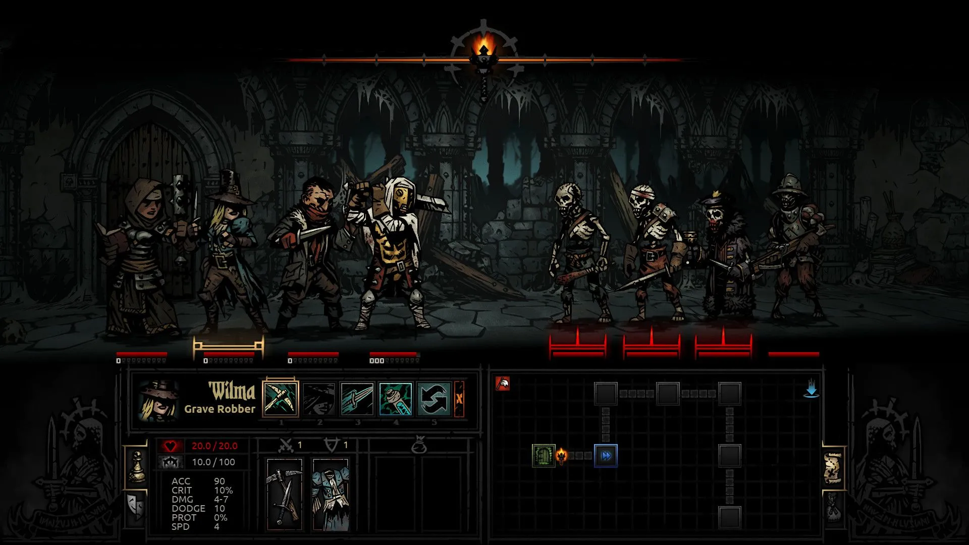 Hệ thống Stress của Darkest Dungeon ảnh hưởng đến tinh thần nhân vật trong ngục tối