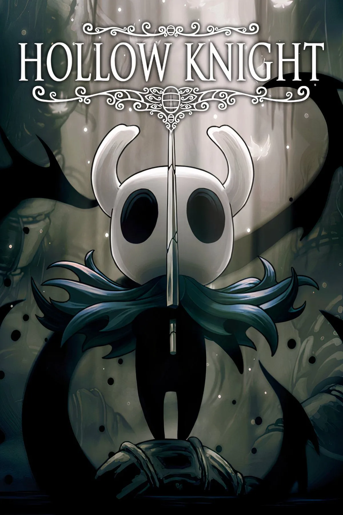 Hiệp sĩ nhỏ bé Hollow Knight chiến đấu trong một khu rừng u tối