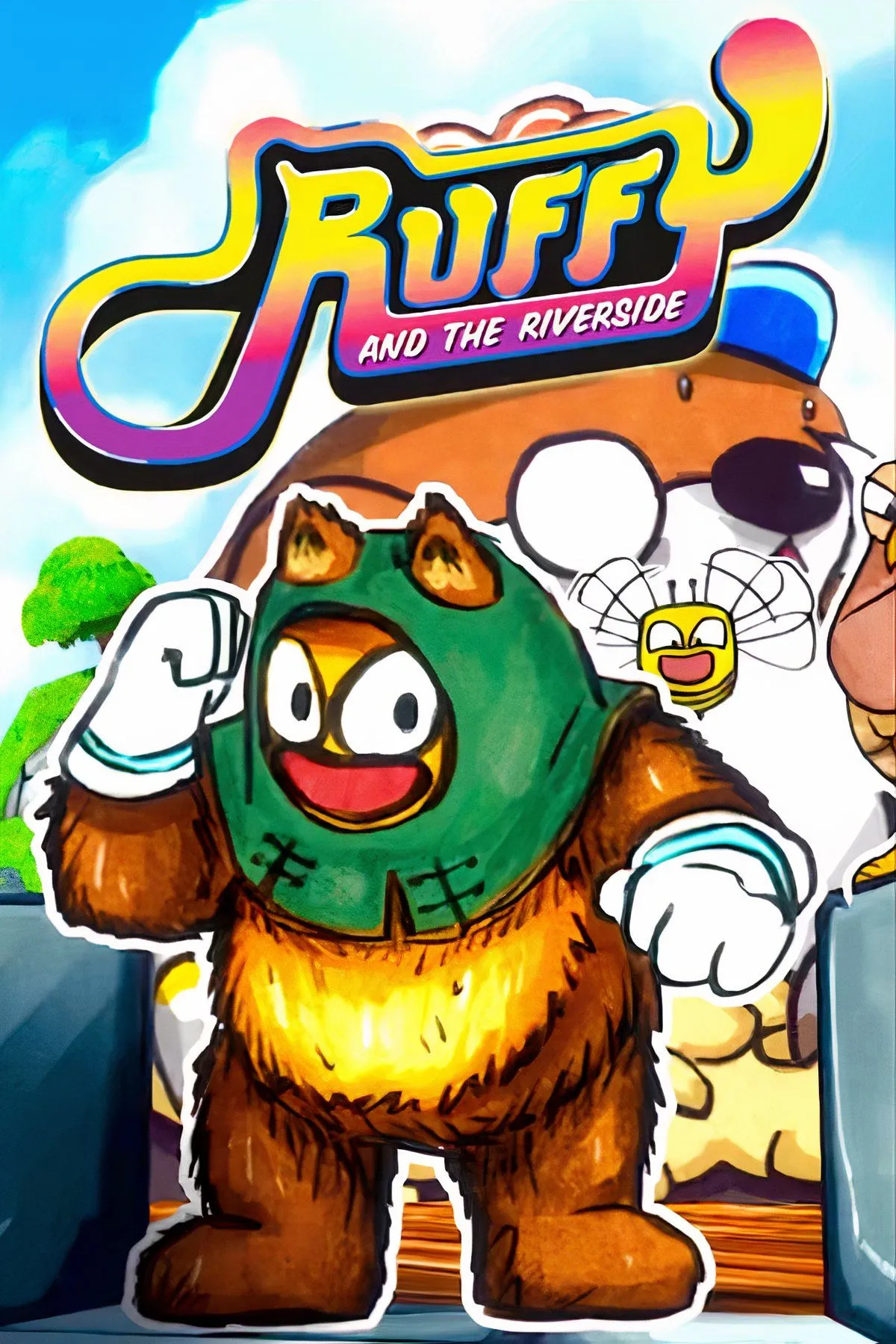 Hình ảnh bìa chính thức của game Ruffy and the Riverside với nhân vật Ruffy và Pip