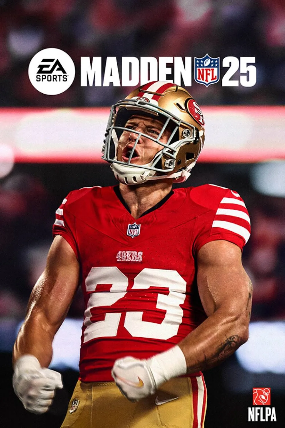 Hình ảnh bìa của game Madden NFL 25 với các ngôi sao bóng bầu dục nổi bật