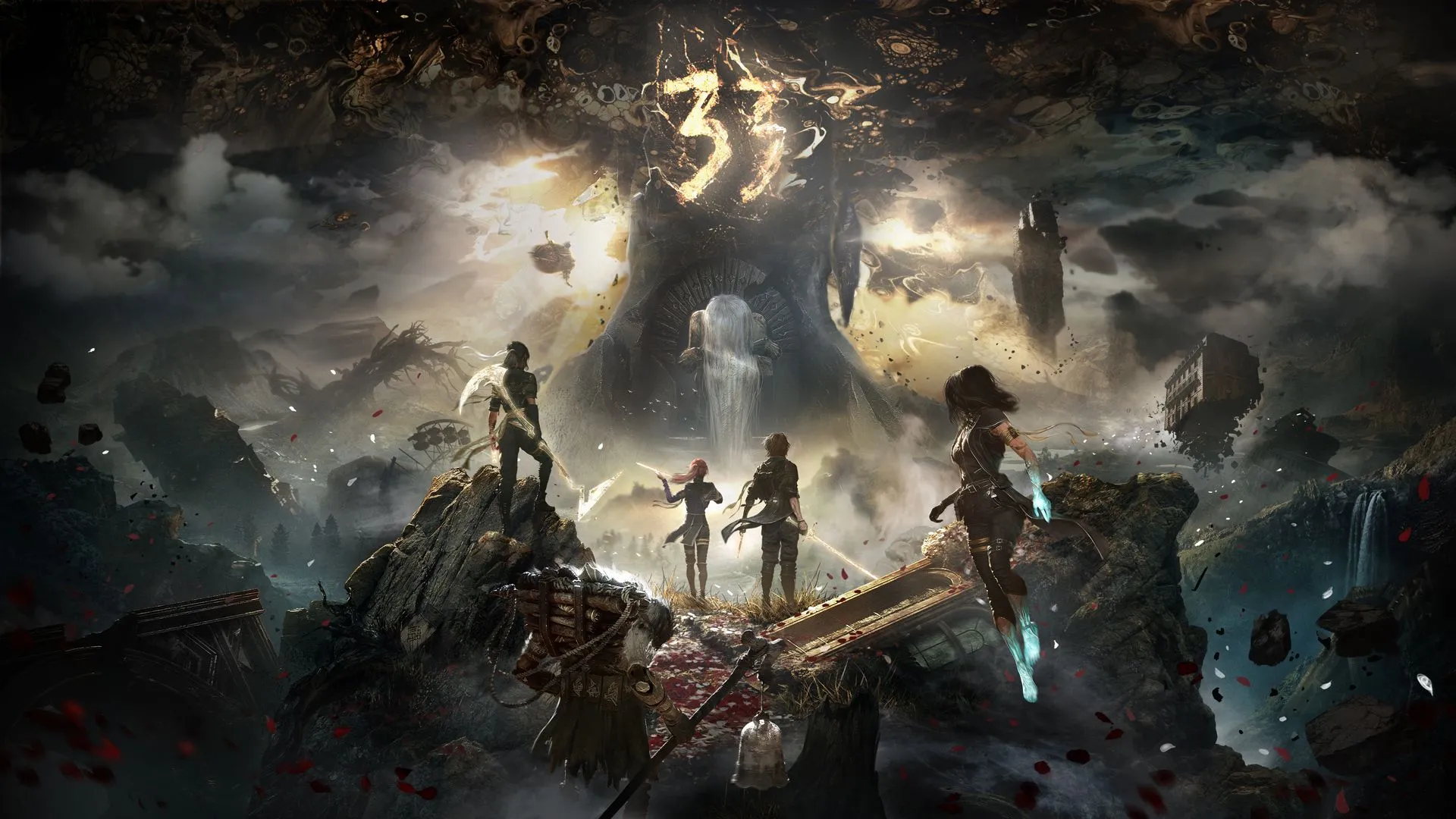 Hình ảnh bìa game Clair Obscur: Expedition 33 đầy bí ẩn, thể hiện phong cách nghệ thuật độc đáo của trò chơi.