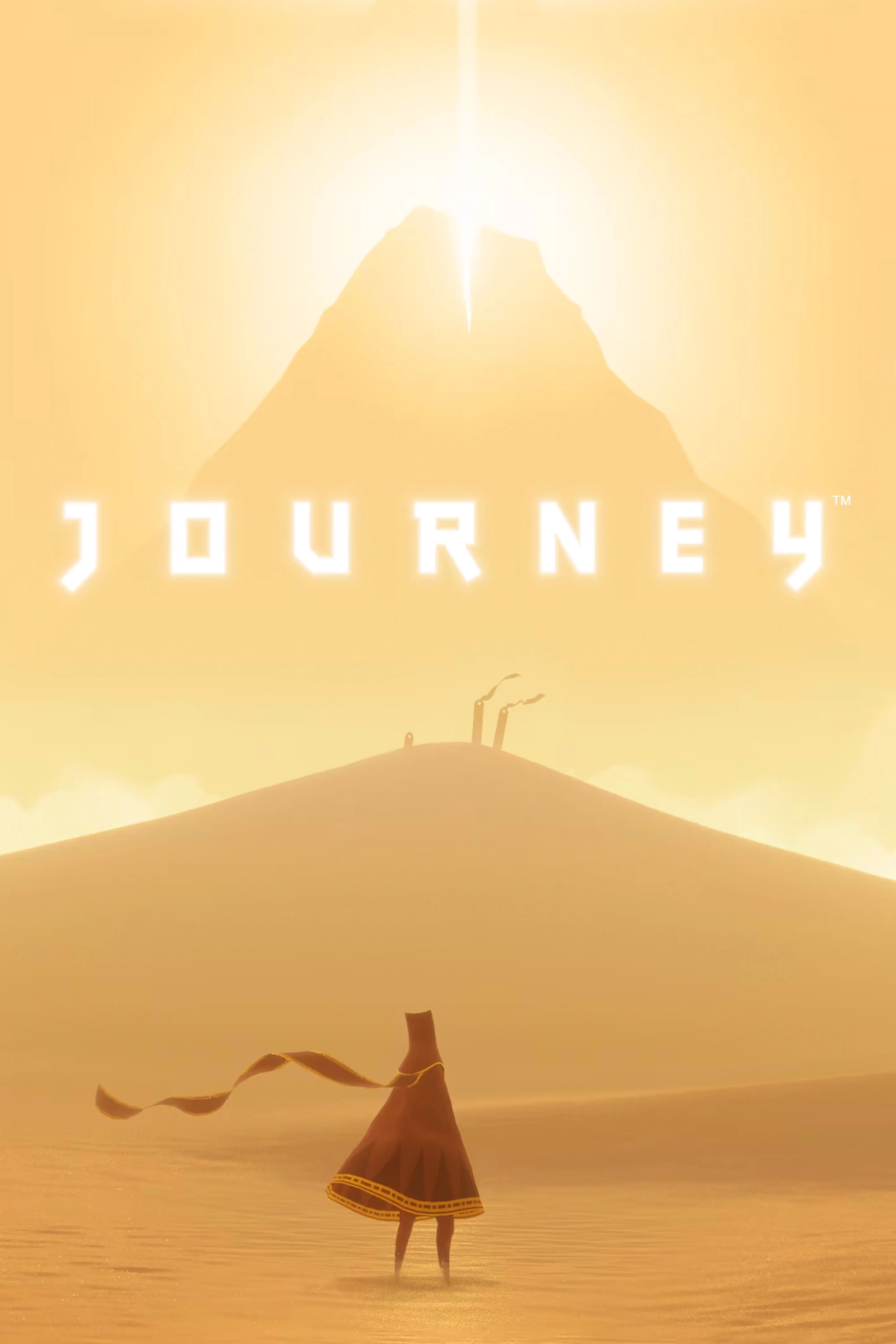 Hình ảnh bìa game Journey với phong cảnh sa mạc ấn tượng