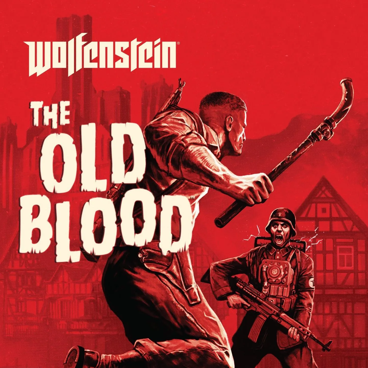 Hình ảnh bìa game Wolfenstein: The Old Blood, tiền truyện độc lập với yếu tố zombie