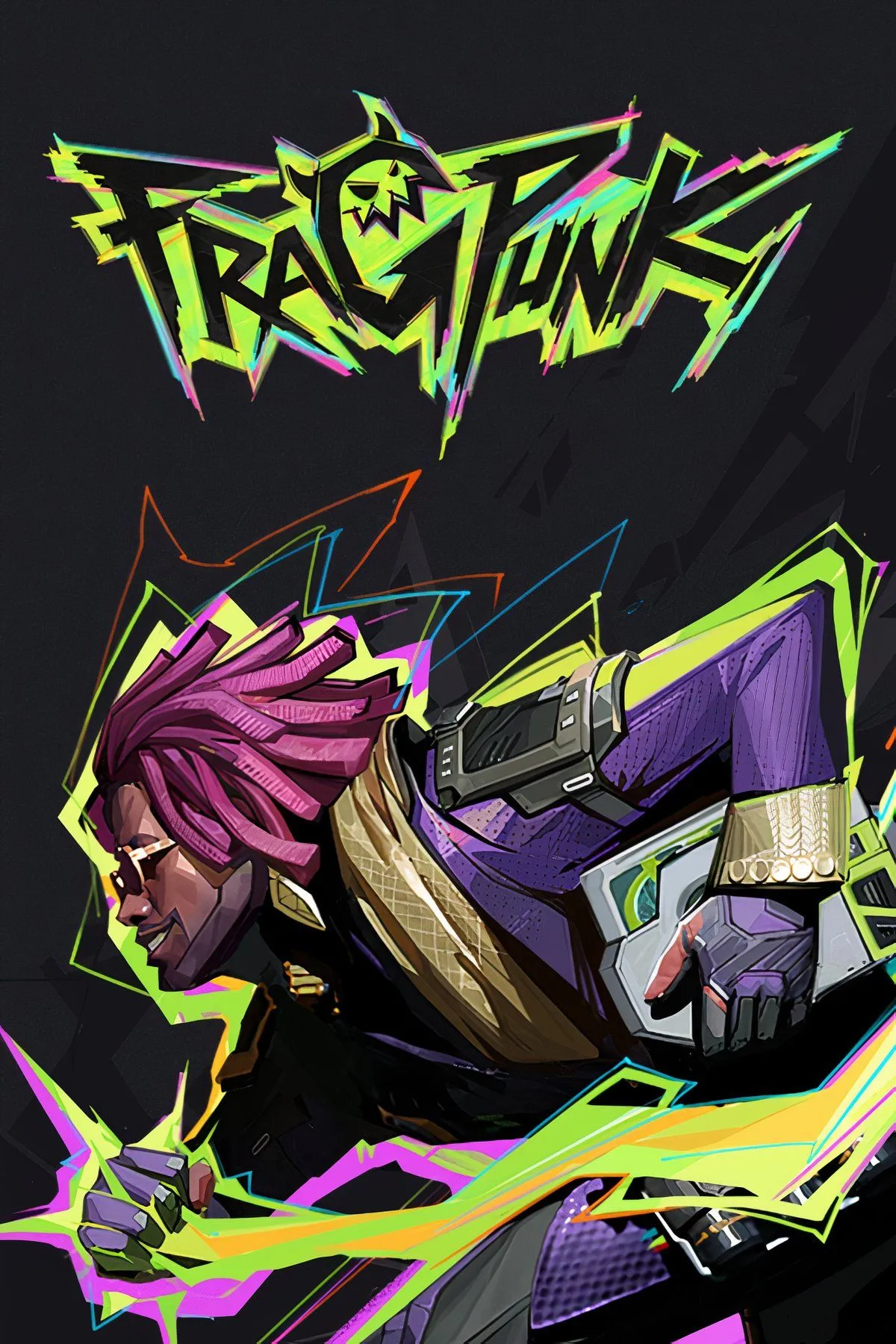 Hình ảnh các nhân vật Lancer và hiệu ứng từ Shard Cards trong game FragPunk