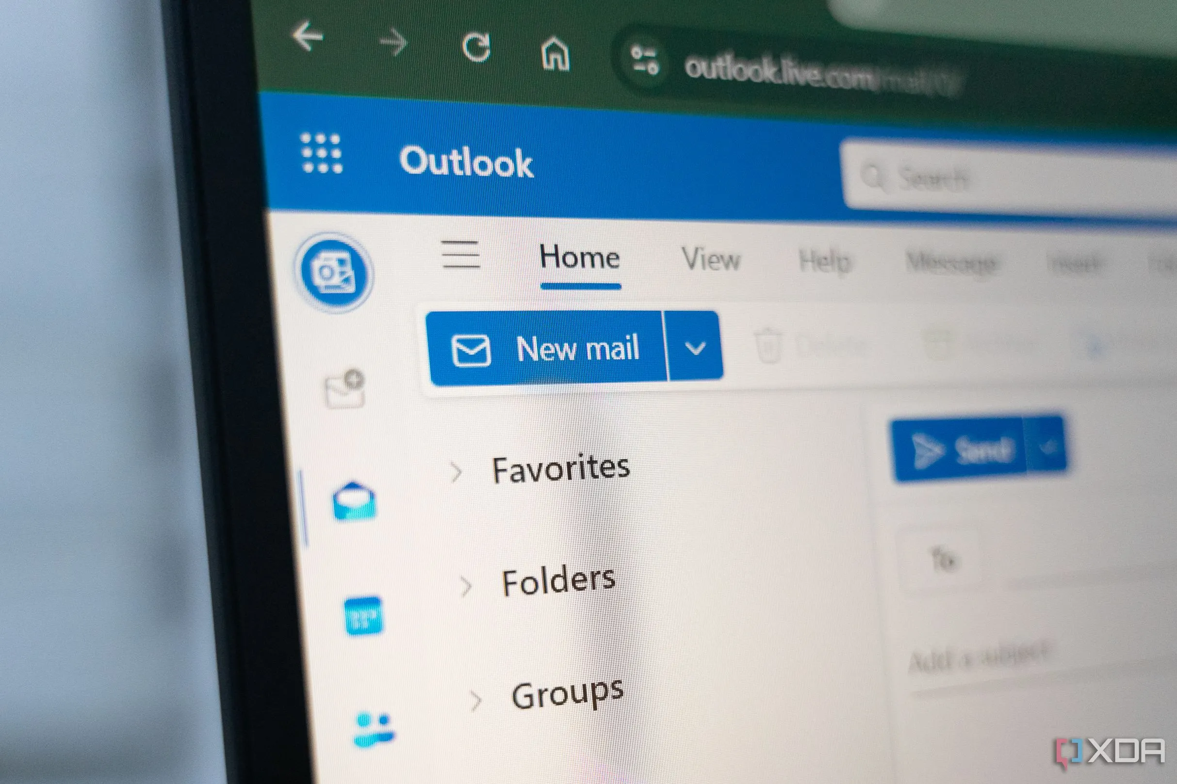 Hình ảnh cận cảnh Microsoft Outlook