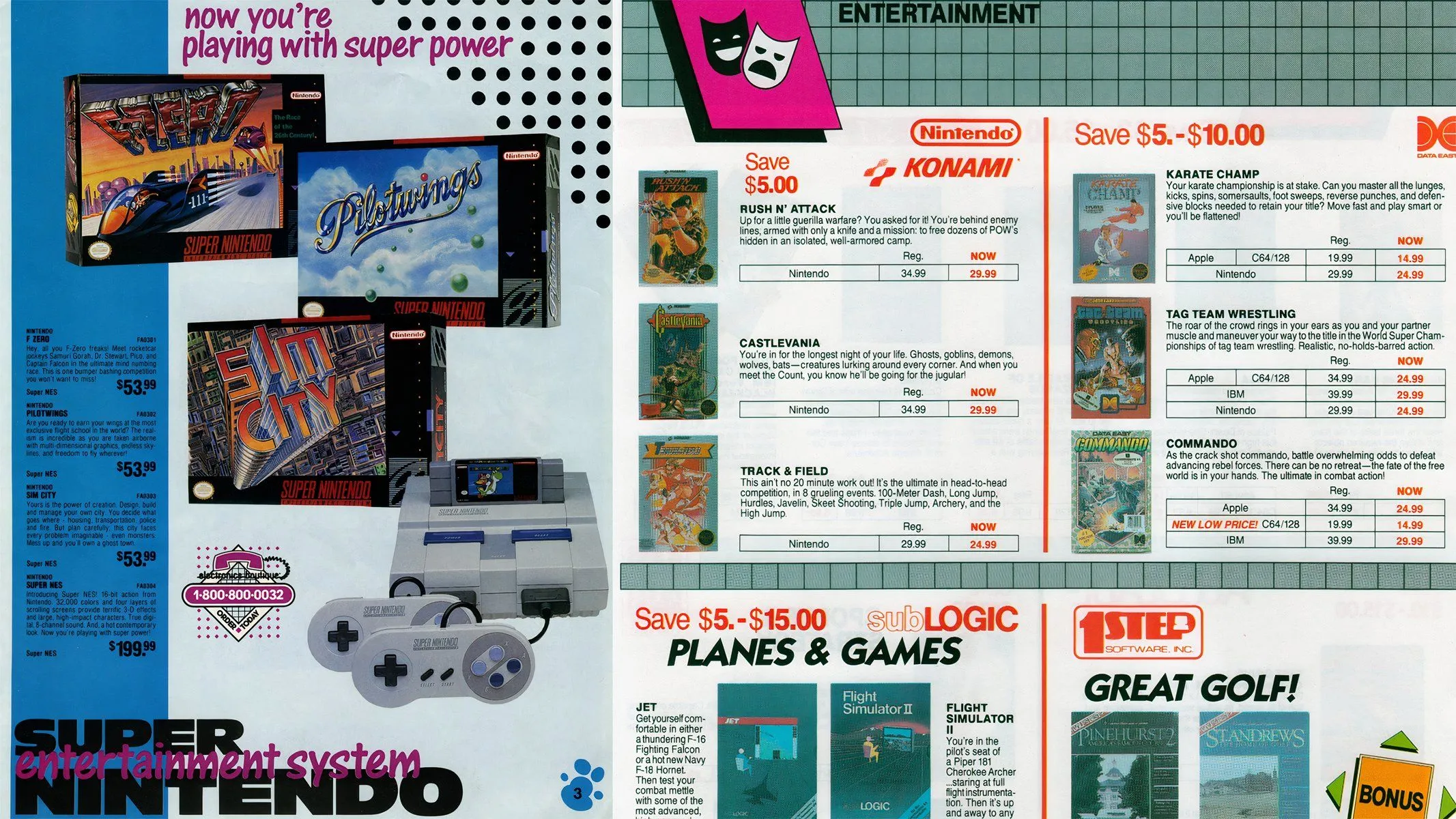 Hình ảnh chụp từ tài liệu Hugues Johnson hiển thị các bản quét giá game NES và SNES