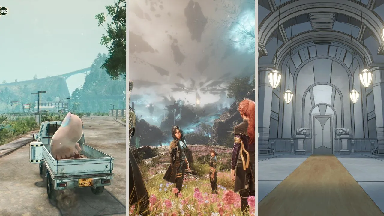 Hình ảnh collage minh họa các tựa game indie đang đổi mới như Promise Mascot Agency, Clair Obscur: Expedition 33 và Blue Prince