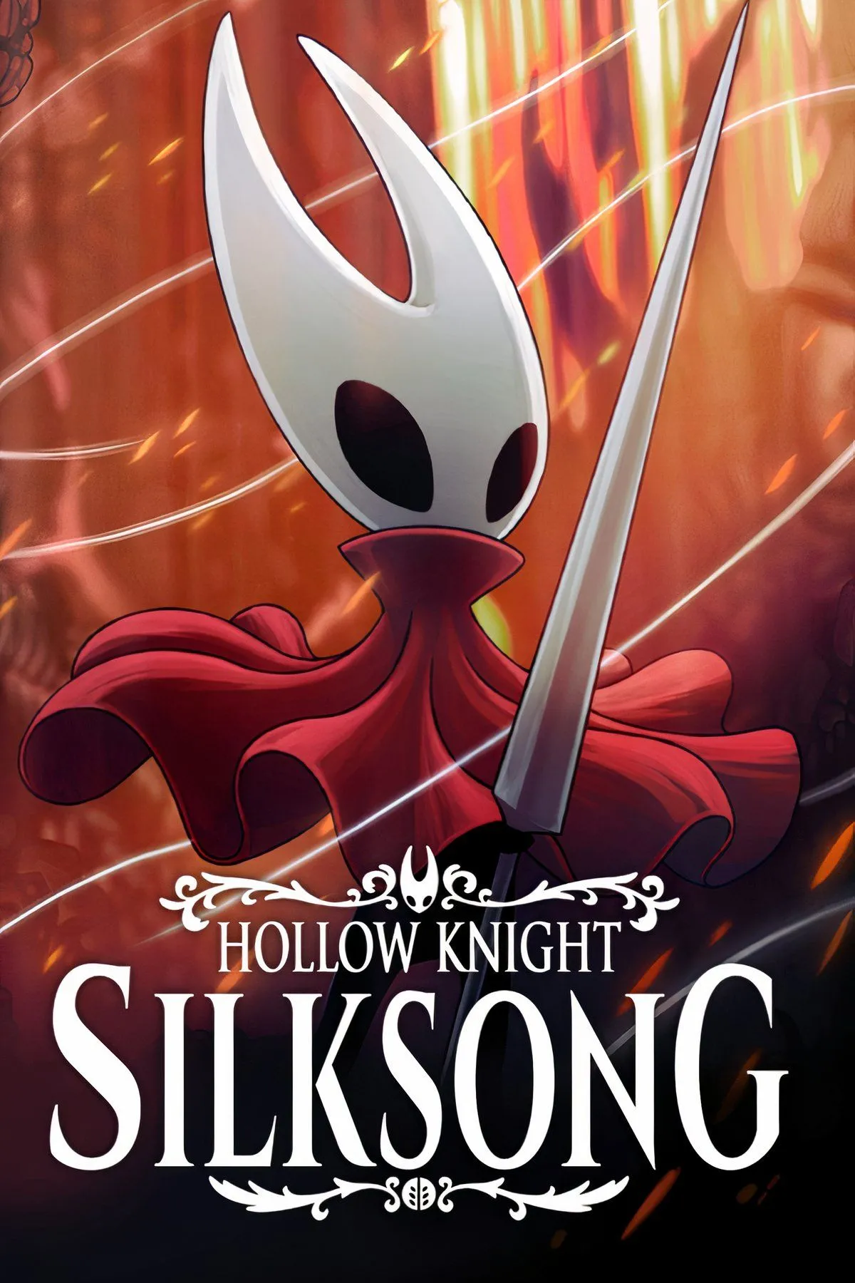 Hình ảnh gameplay đặc trưng của Hollow Knight Silksong, showcasing phong cách Metroidvania và nhân vật Hornet
