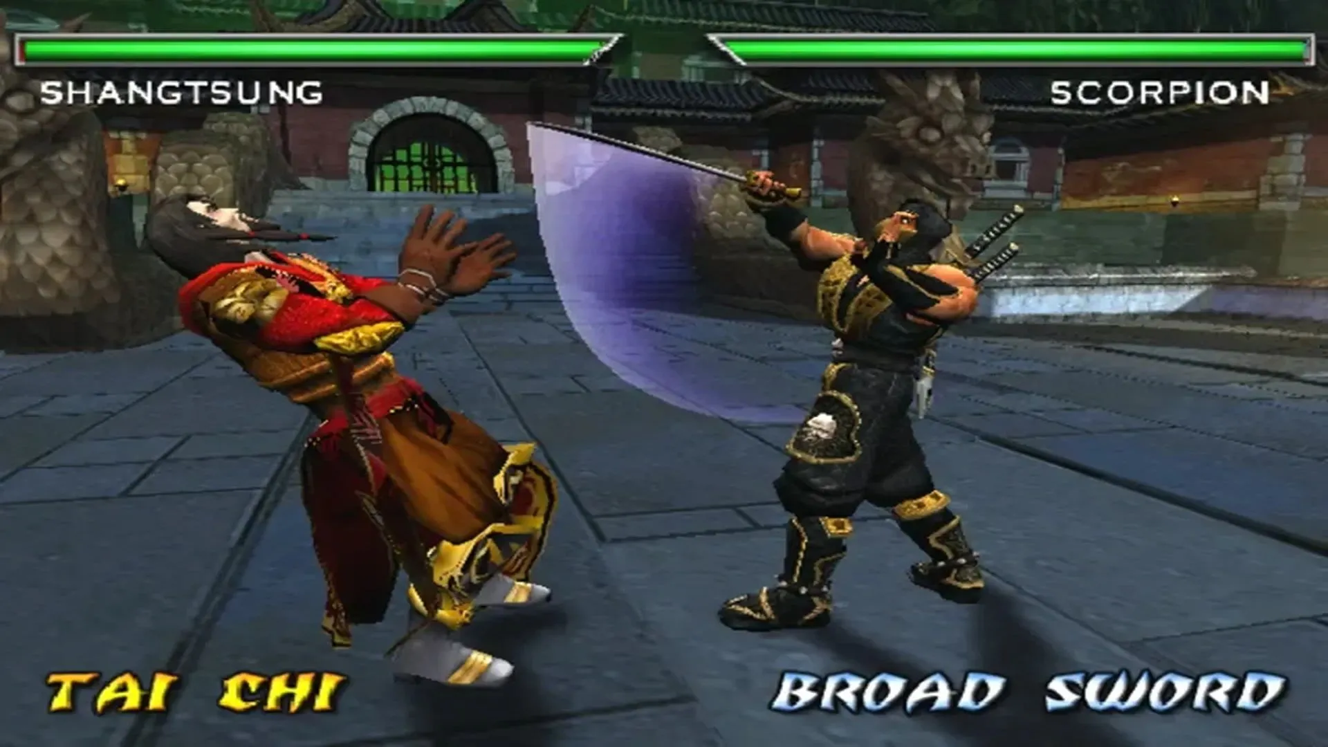Hình ảnh gameplay Mortal Kombat: Deadly Alliance, đại diện kỷ nguyên game 3D