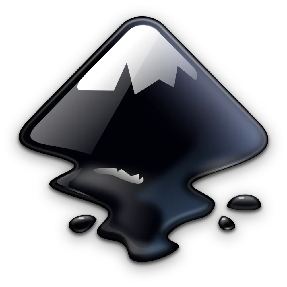 Hình ảnh logo của Inkscape, phần mềm thiết kế đồ họa vector mã nguồn mở miễn phí.