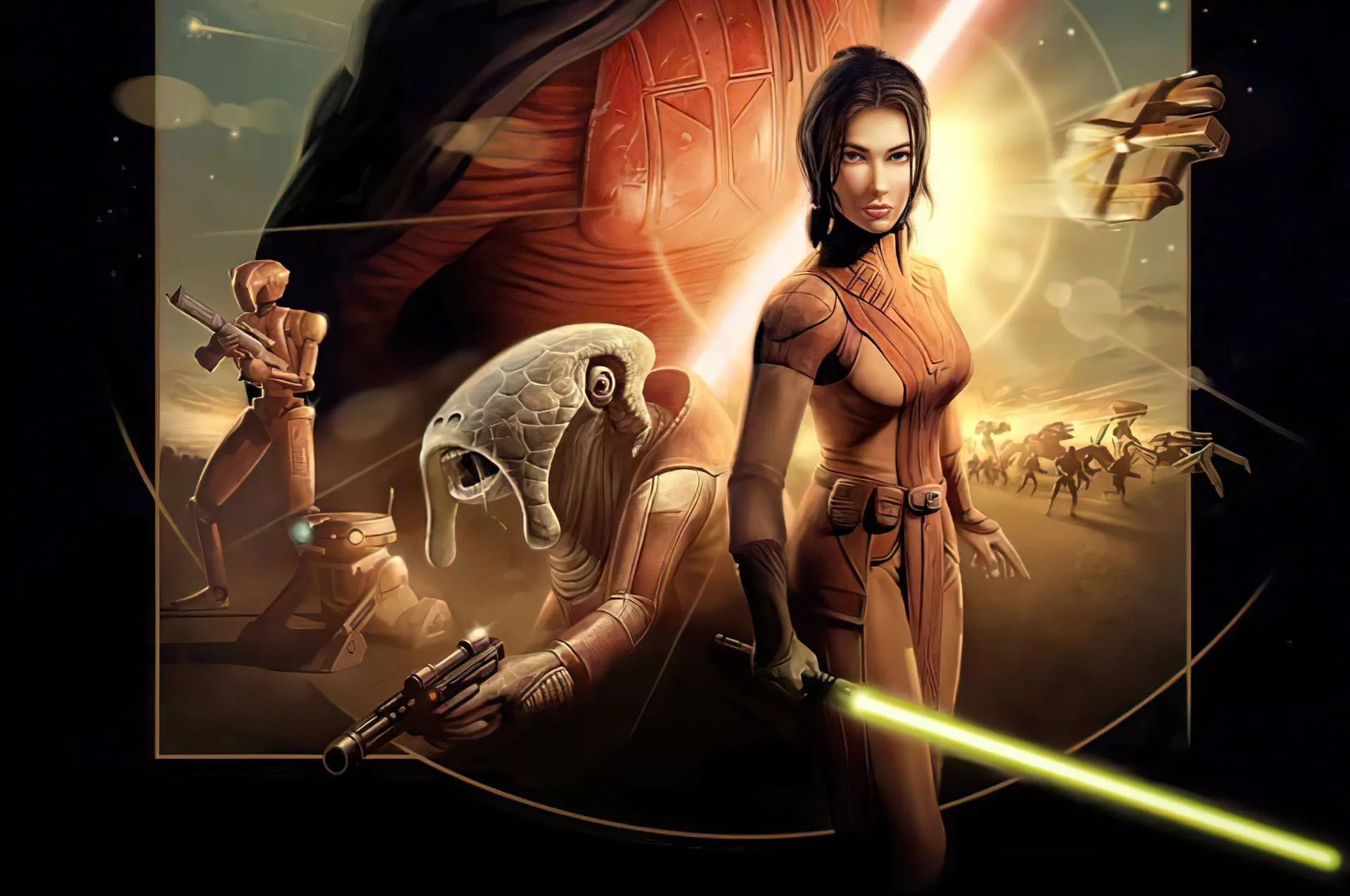 Hình ảnh minh họa kỷ nguyên vàng của các tựa game Star Wars, nổi bật với lối chơi hành động đặc sắc và cốt truyện sâu sắc.