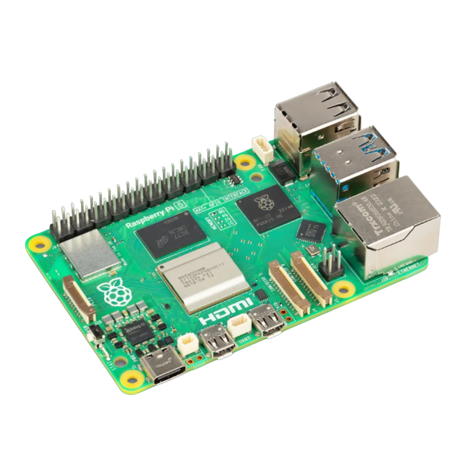 Hình ảnh mô phỏng Raspberry Pi 5, một lựa chọn mạnh mẽ để tự host các dịch vụ.