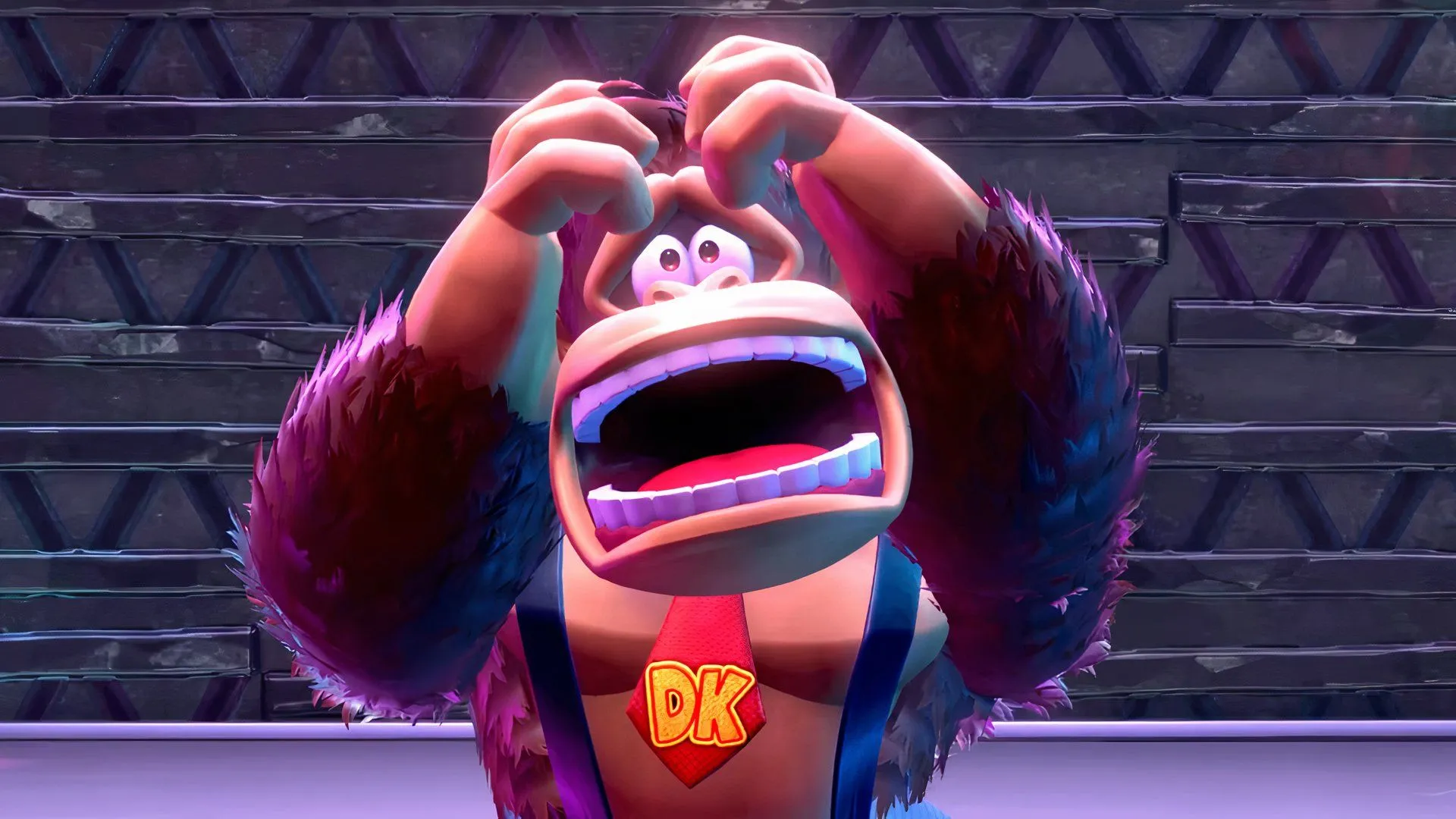 Hình ảnh một cảnh chơi game Donkey Kong trên Nintendo Switch 2, minh họa trải nghiệm giải trí mà console mới mang lại