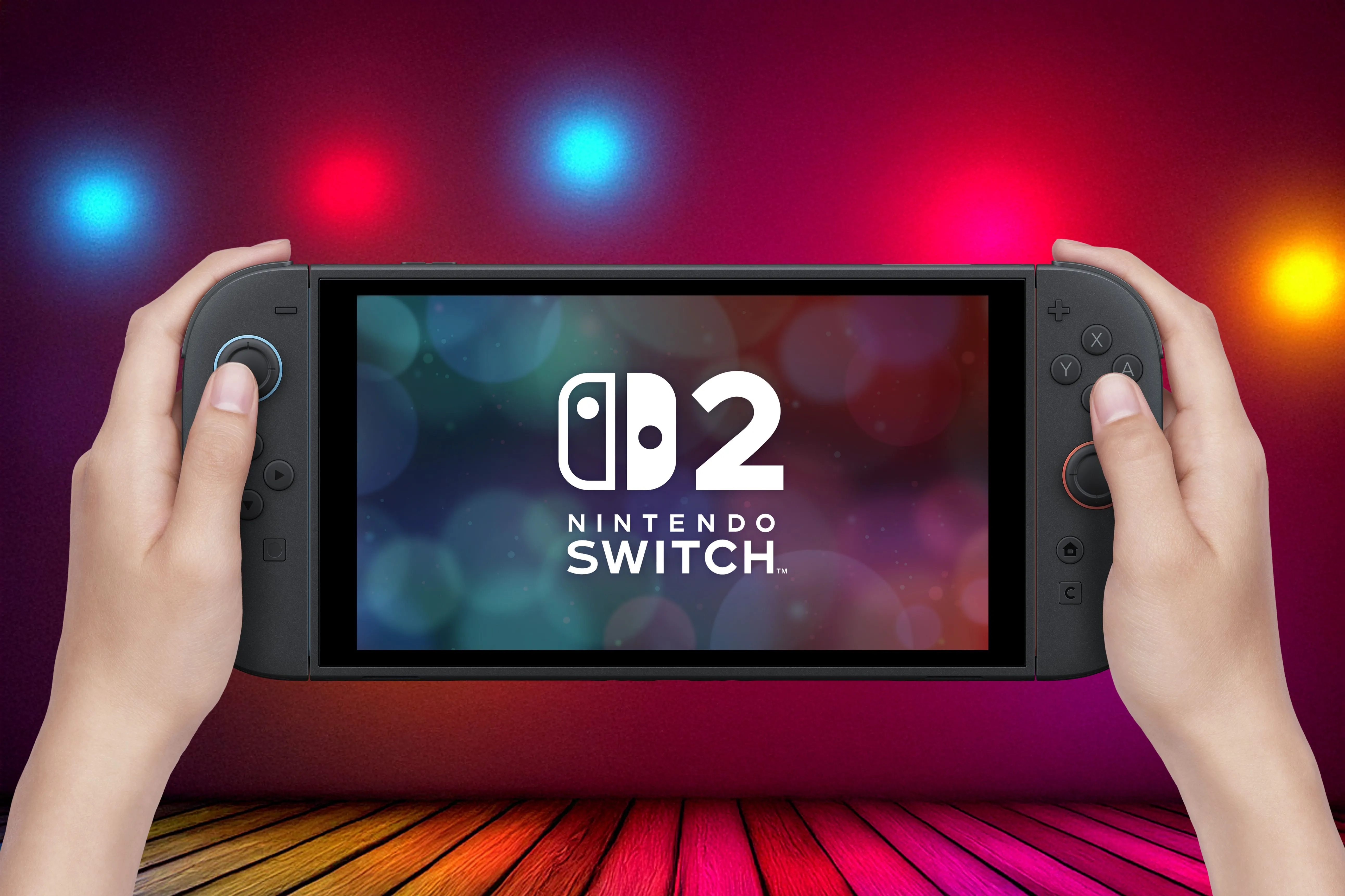 Hình ảnh người dùng cầm Nintendo Switch 2 ở chế độ cầm tay, trải nghiệm game mượt mà hơn