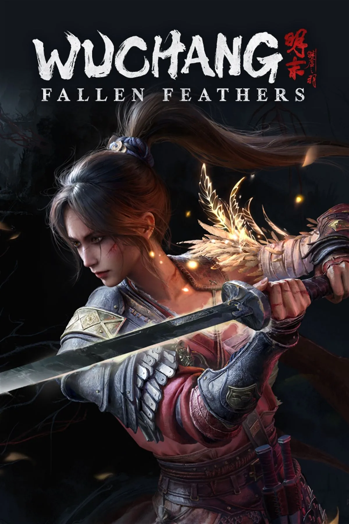 Hình ảnh nhân vật chính và bối cảnh ma mị trong game Soulslike WUCHANG Fallen Feathers