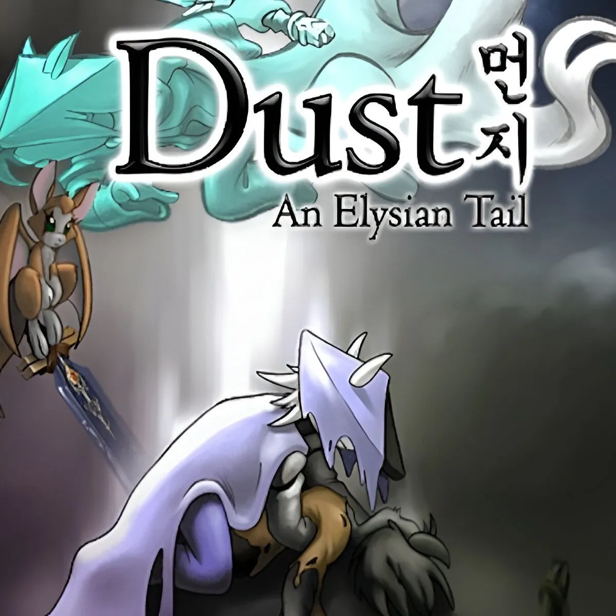Hình ảnh nhân vật Dust trong game Dust: An Elysian Tail, minh họa phong cách đồ họa 2D đẹp mắt của tựa game RPG này.