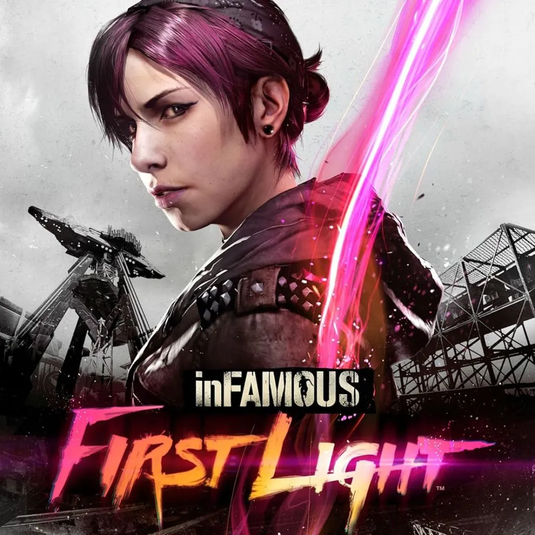 Hình ảnh quảng bá game Infamous: First Light, một bản mở rộng độc lập của Infamous Second Son