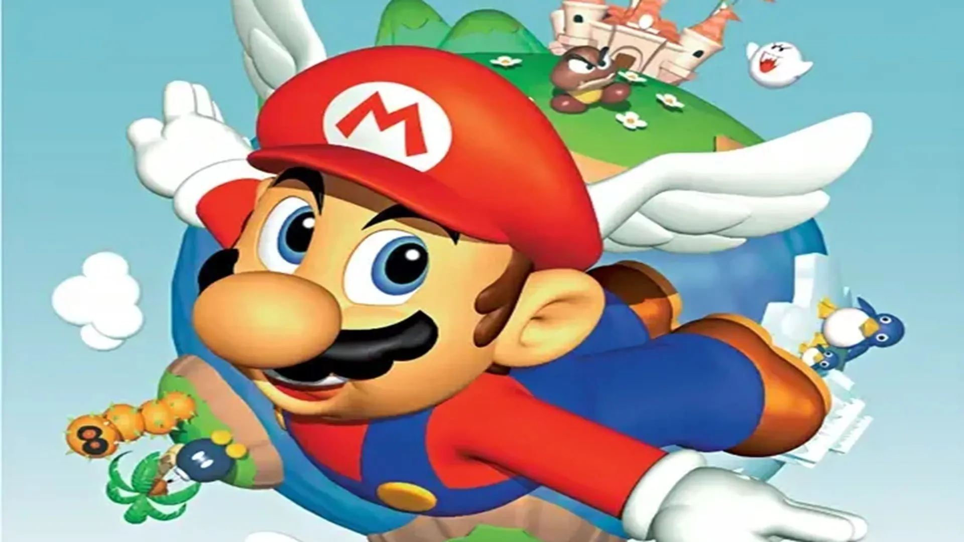 Hình ảnh quảng bá game Super Mario 64 trên hệ máy Nintendo 64, một tựa game kinh điển trong cộng đồng speedrunning.