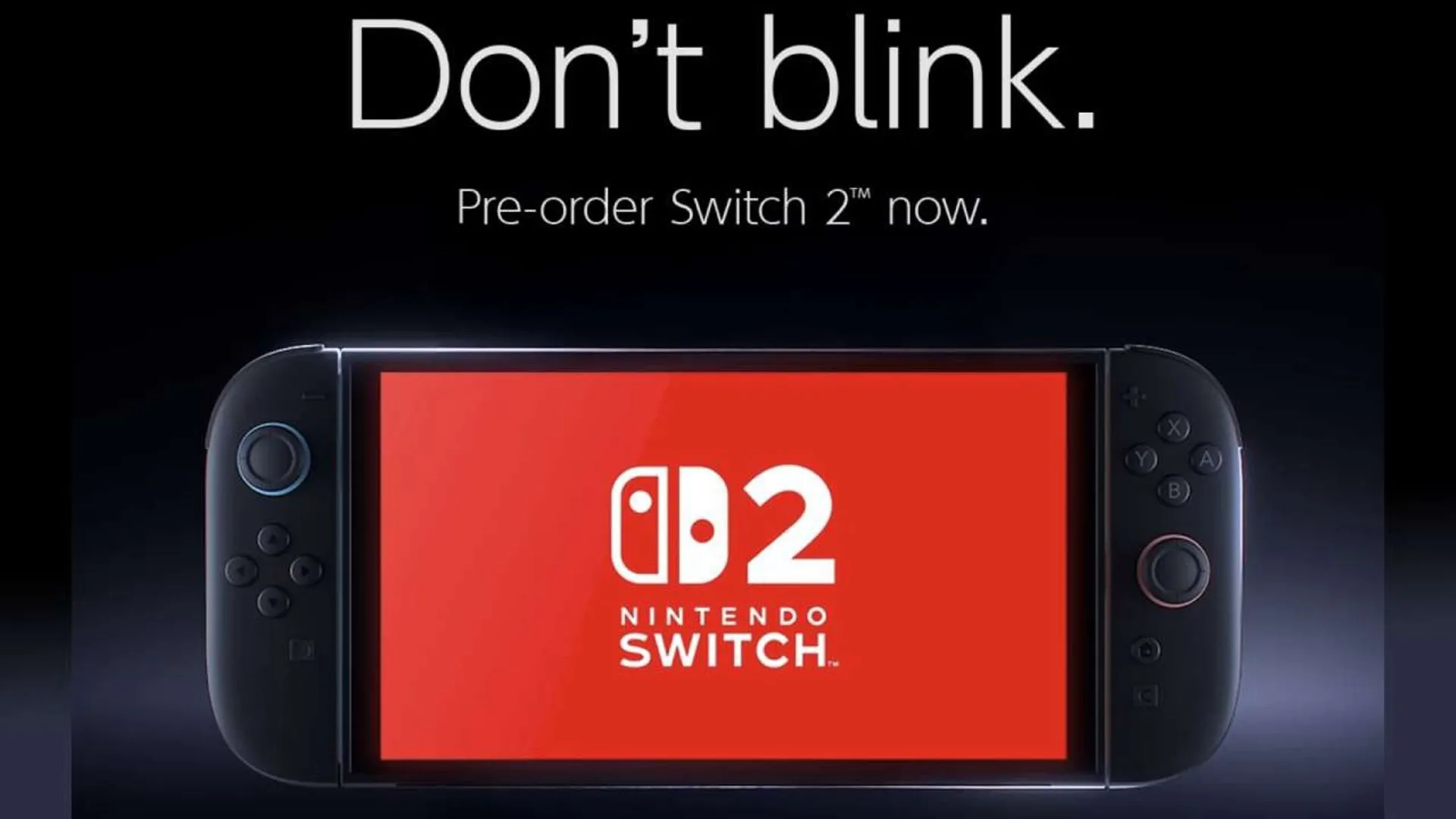 Hình ảnh quảng cáo của GameStop kêu gọi khách hàng đặt trước console Nintendo Switch 2.