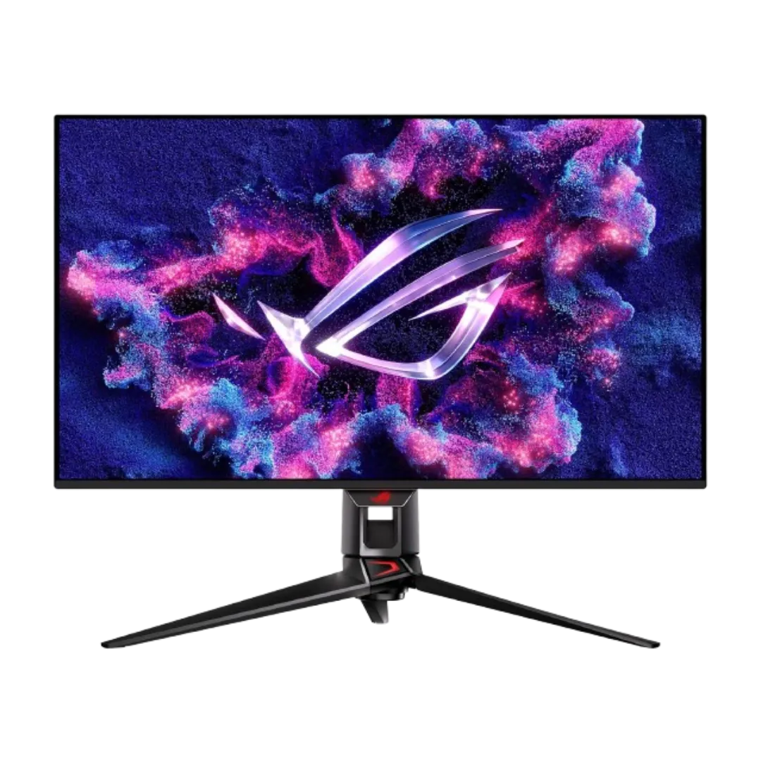 Hình ảnh render màn hình ASUS ROG Swift OLED PG32UCDM 32 inch 4K QD-OLED từ phía trước