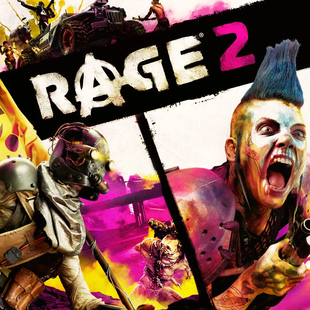 Hình ảnh sản phẩm của game Rage 2, thể hiện đồ họa và phong cách chiến đấu FPS ấn tượng