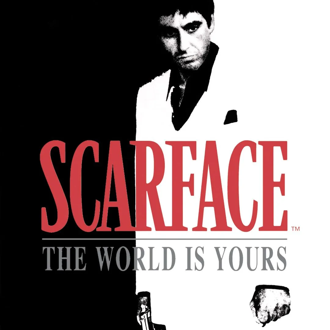 Hình ảnh sản phẩm game Scarface: The World is Yours, tái hiện cuộc đời tội phạm của Tony Montana.