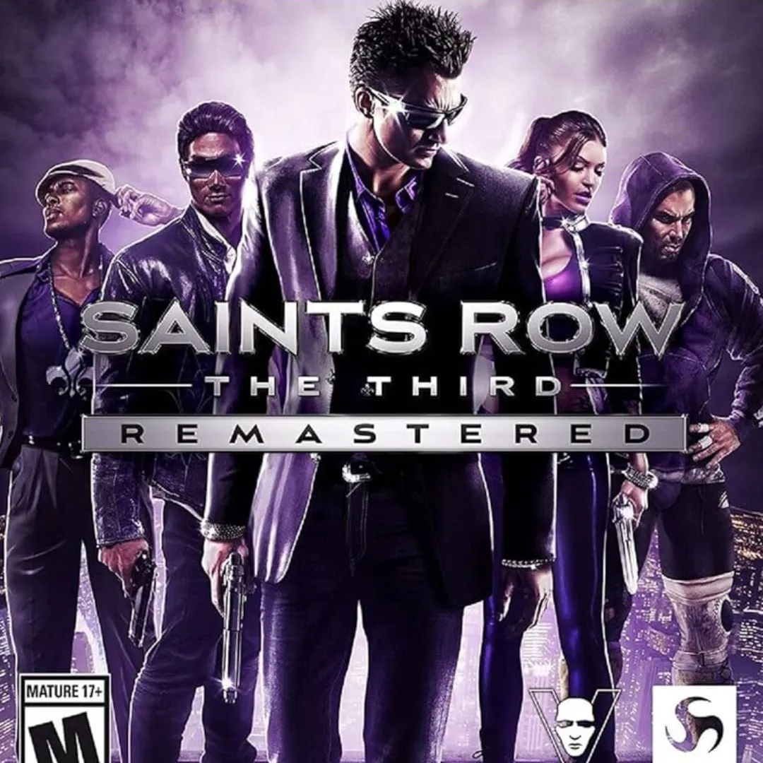 Hình ảnh sản phẩm Saints Row: The Third Remastered, phiên bản nâng cấp của tựa game hành động thế giới mở hài hước.