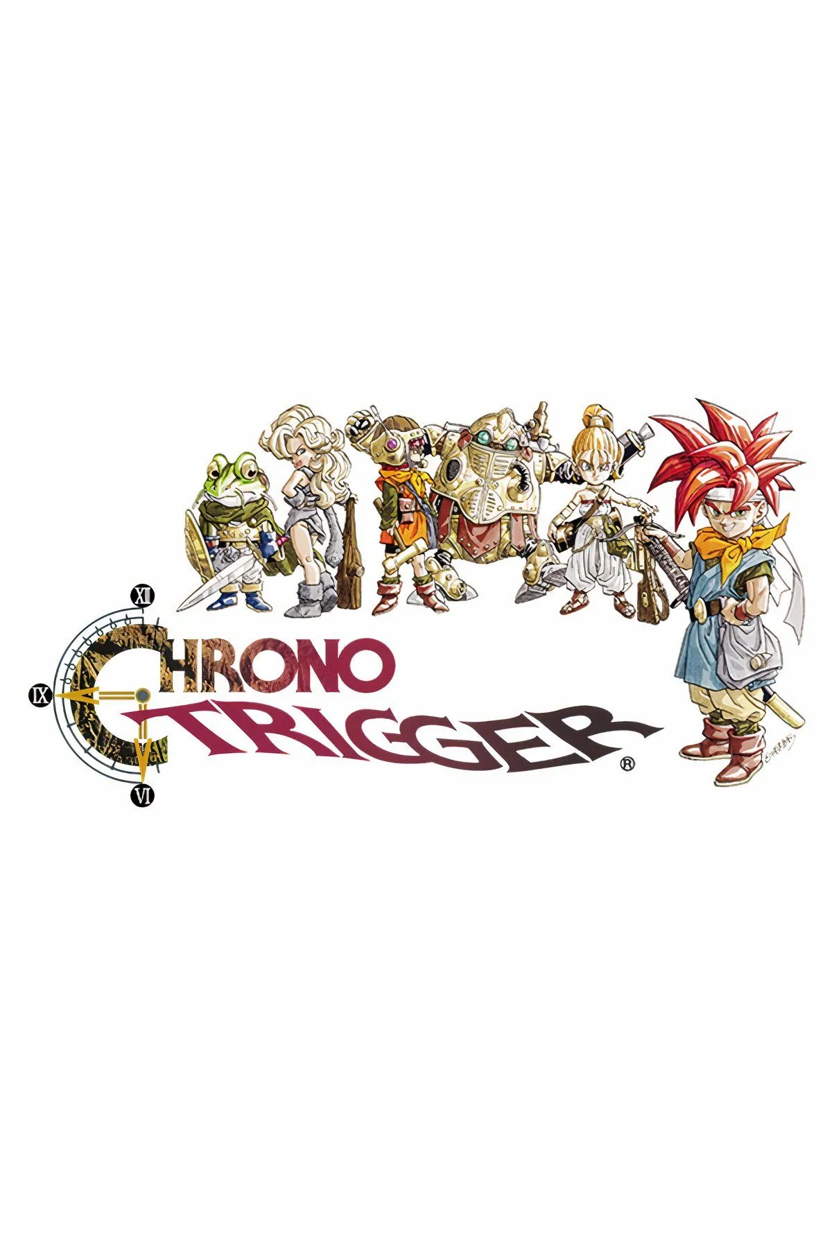 Hình ảnh tổng hợp các khoảnh khắc phiêu lưu và chiến đấu trong Chrono Trigger, tựa game RPG huyền thoại