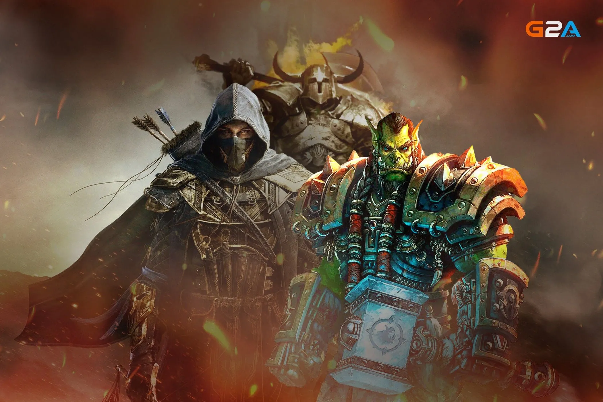 Hình ảnh tổng hợp các tựa game MMORPG kinh điển, thu hút người chơi qua nhiều thế hệ