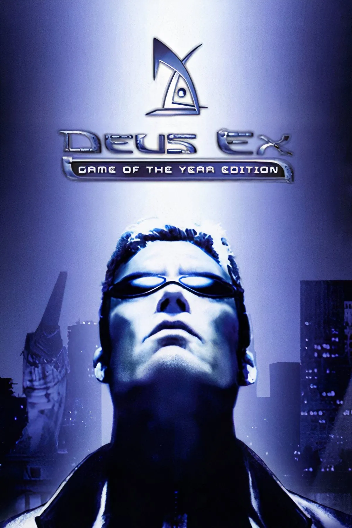 Hình ảnh tổng hợp từ game Deus Ex, một tựa game nhập vai hành động cyberpunk với đồ họa cổ điển.