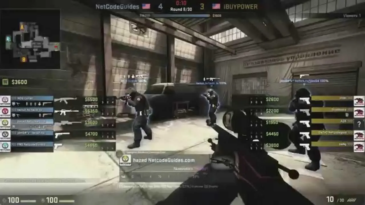 Hình ảnh trận đấu Counter-Strike: Global Offensive liên quan đến vụ bê bối bán độ của đội iBUYPOWER