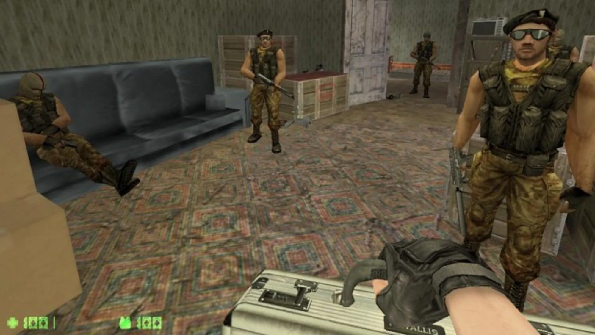 Hình ảnh trong Counter-Strike: Condition Zero Deleted Scenes, thể hiện không khí nhiệm vụ đơn