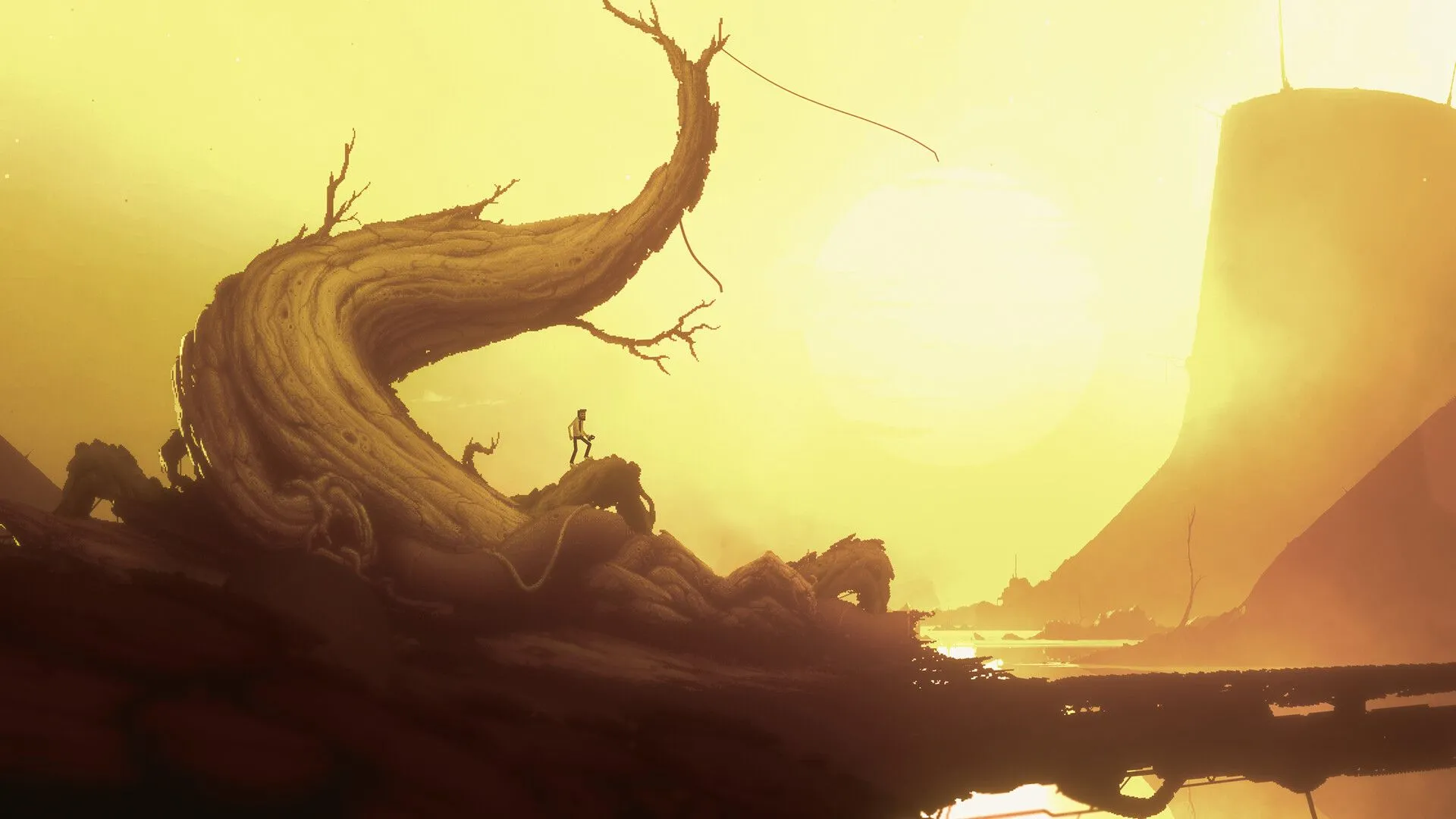 Hình ảnh trong game Bionic Bay, một tựa game indie chất lượng cao nhưng ít được biết đến.