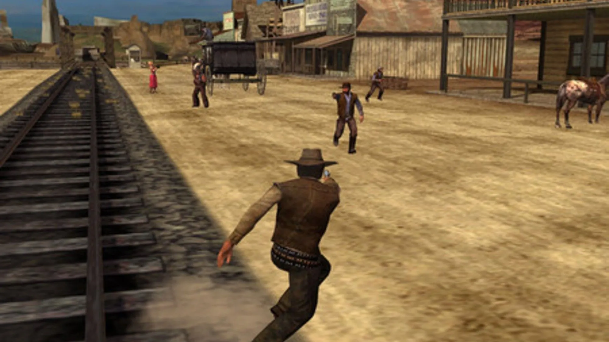 Hình ảnh tựa game Gun, một game hành động phiêu lưu lấy bối cảnh miền Viễn Tây