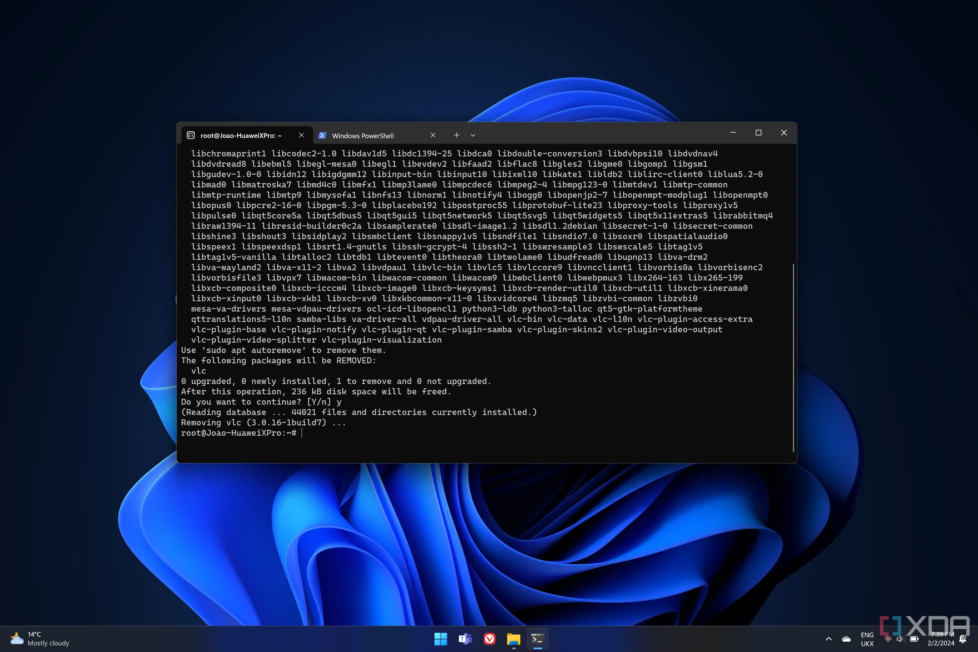 Hình ảnh Windows Subsystem for Linux (WSL) tích hợp trên Windows 11