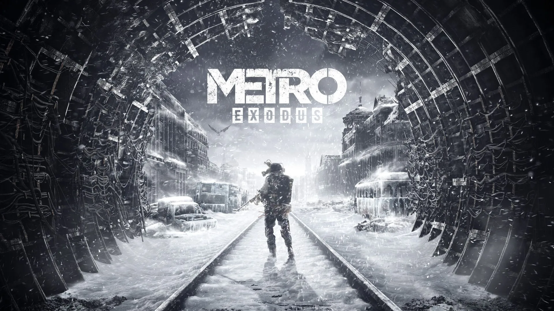 Hình nền game Metro Exodus với logo biểu tượng