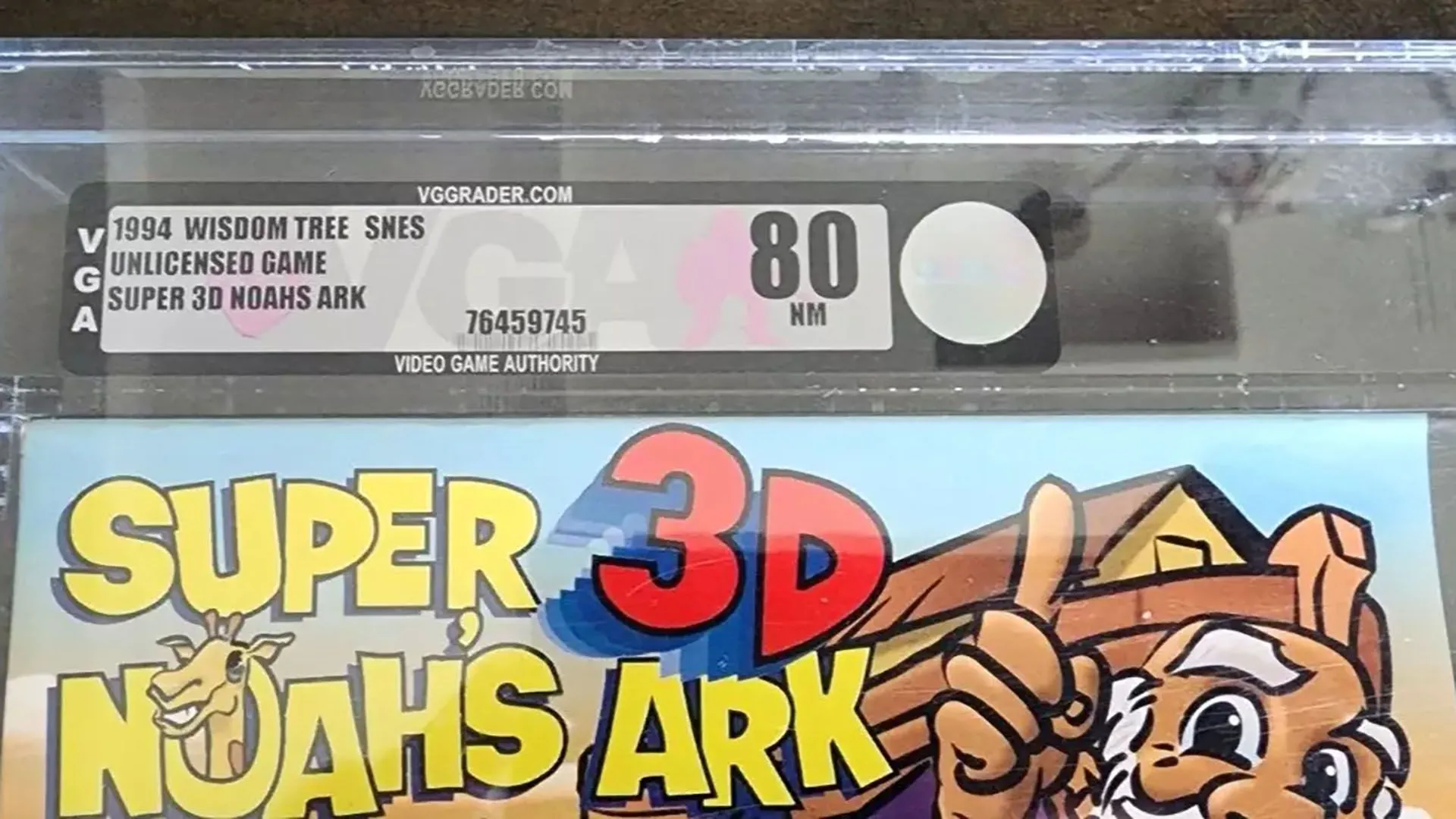 Hộp game Super Noah's Ark 3D phiên bản sưu tầm trên eBay