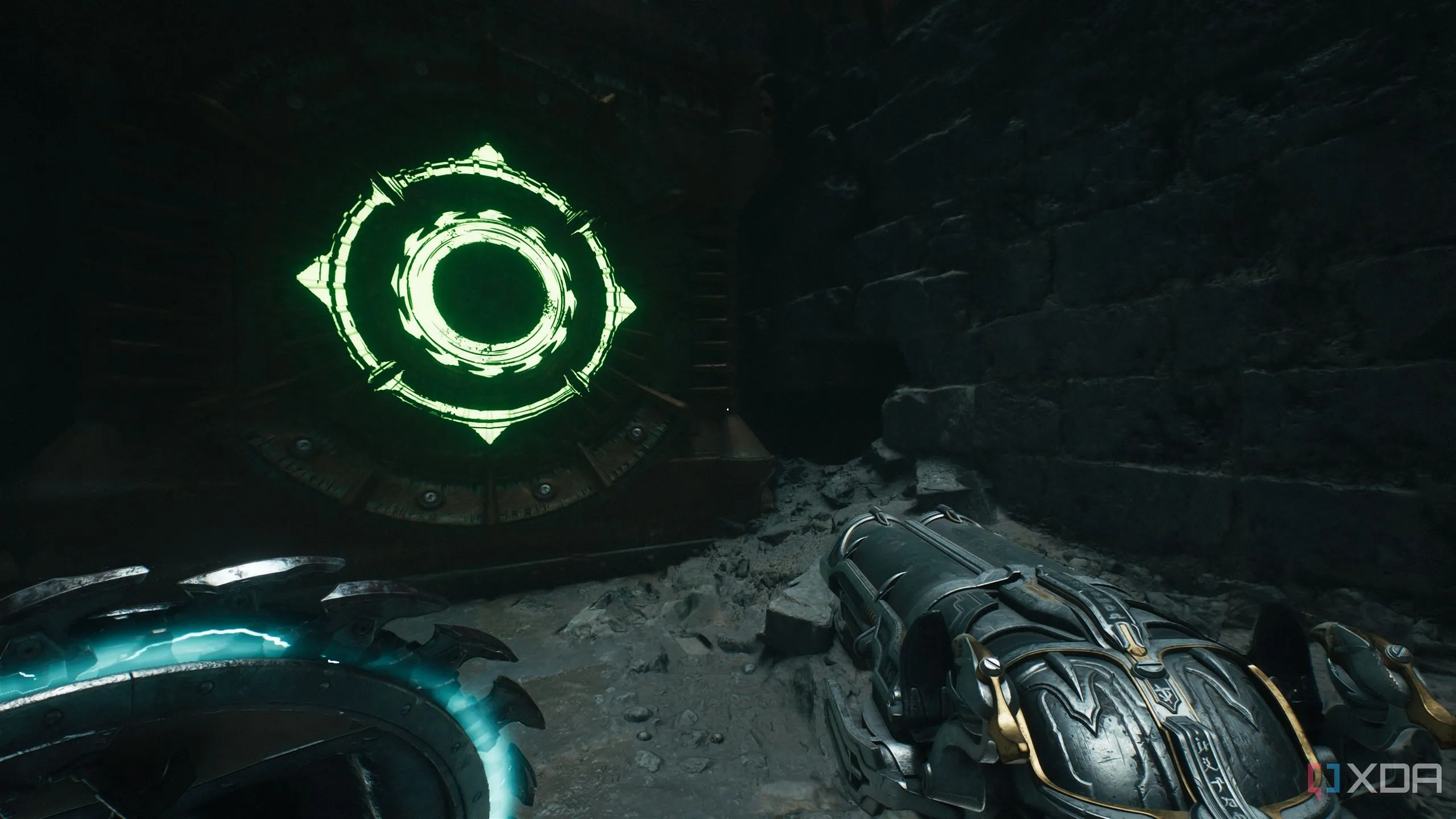 Hộp lớn có biểu tượng Shield Charge trong Chapter 19 Doom: The Dark Ages để thoát khỏi nhà tù