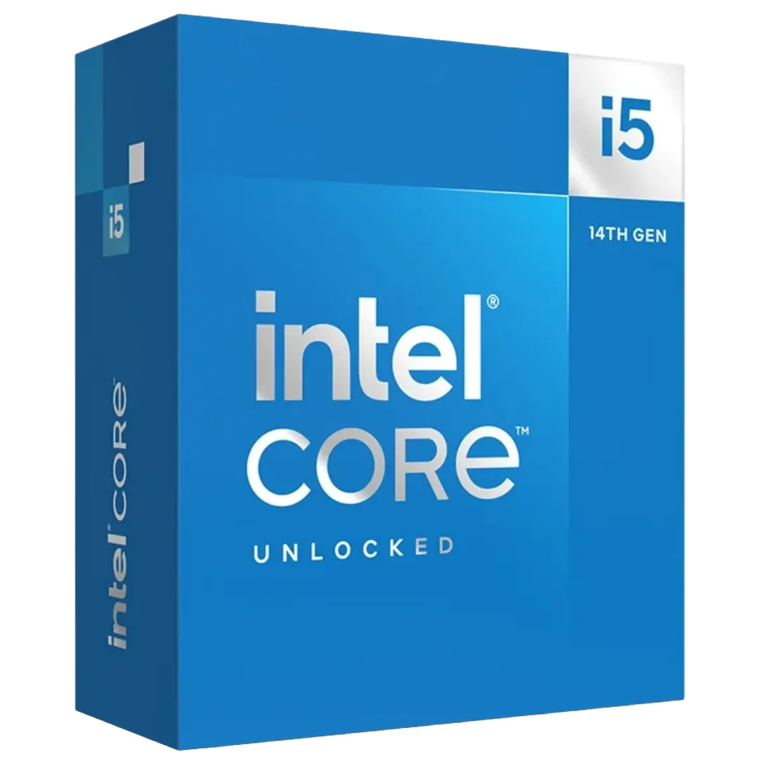 Hộp sản phẩm CPU Intel Core i5-14600K, thể hiện thương hiệu và mẫu chip