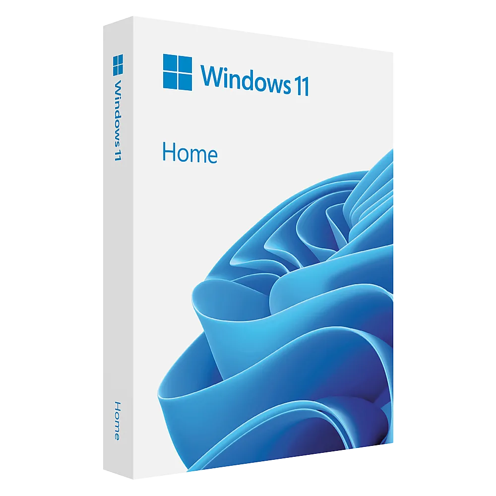 Hộp sản phẩm Windows 11 Home, hệ điều hành PC đa năng hỗ trợ giả lập game retro.