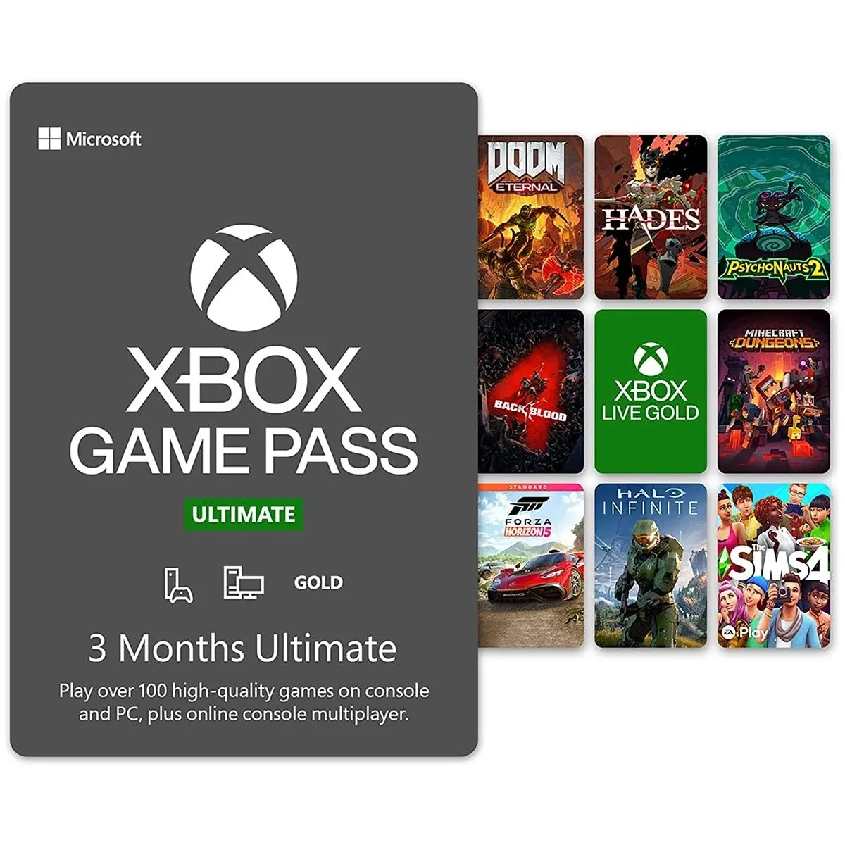 Hộp thẻ đăng ký Xbox Game Pass Ultimate 3 tháng, mở khóa thư viện hơn 100 game