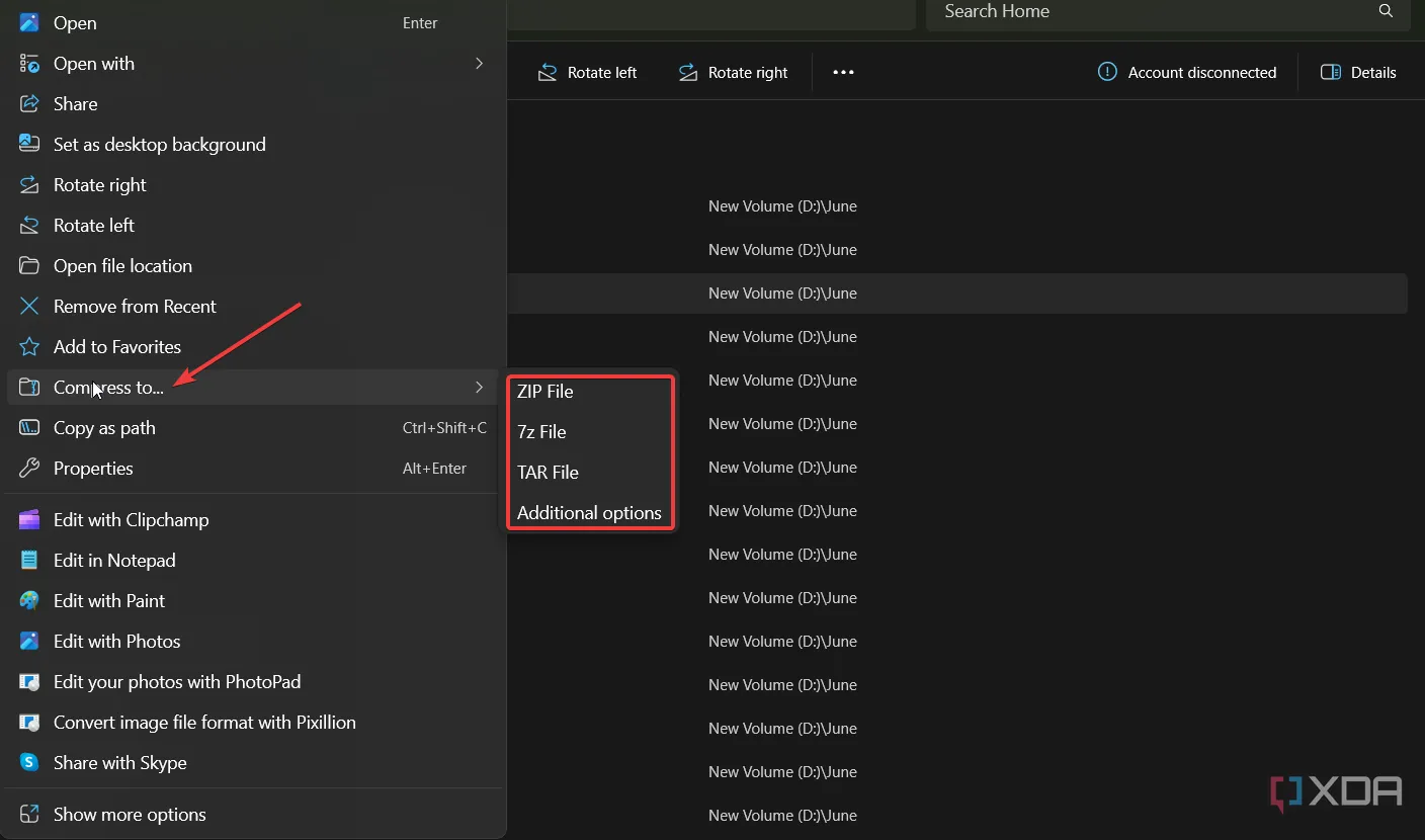 Hướng dẫn nén tệp hoặc thư mục trong File Explorer trên Windows